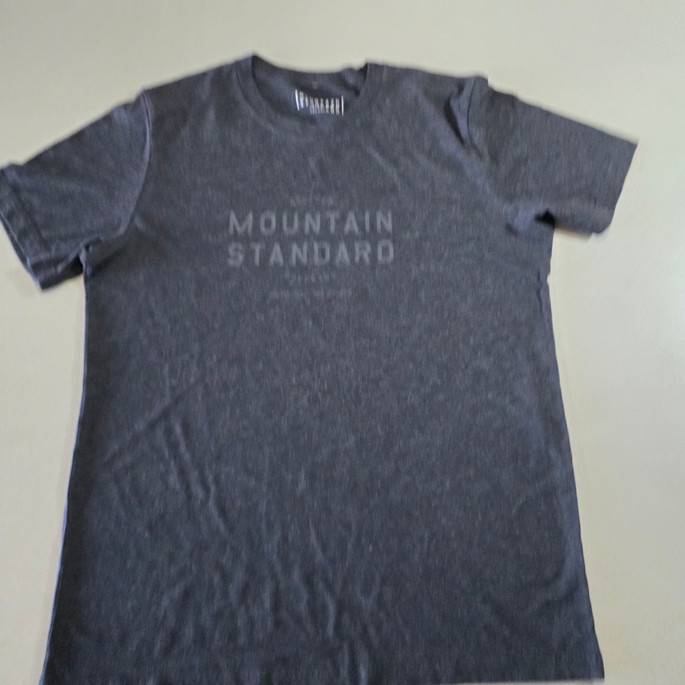 Mountain Standard Mens Graphic T-Shirt Charcoal Gray Heather Large Short Sleeve